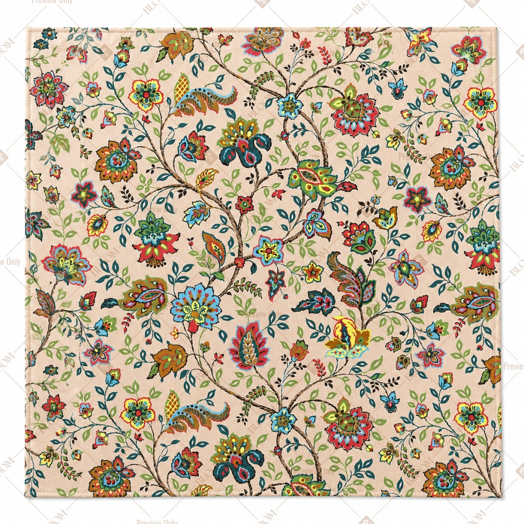 Colorful Floral Mughal Pattern Design