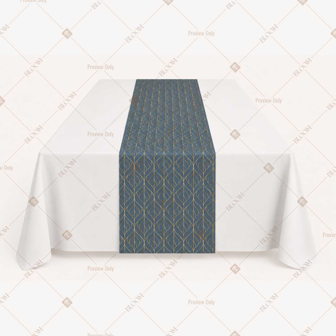 Slate Grey Solid Table Runner Pack Of 12
