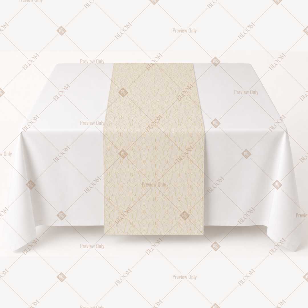 Ivory Solid Table Runner Pack Of 12