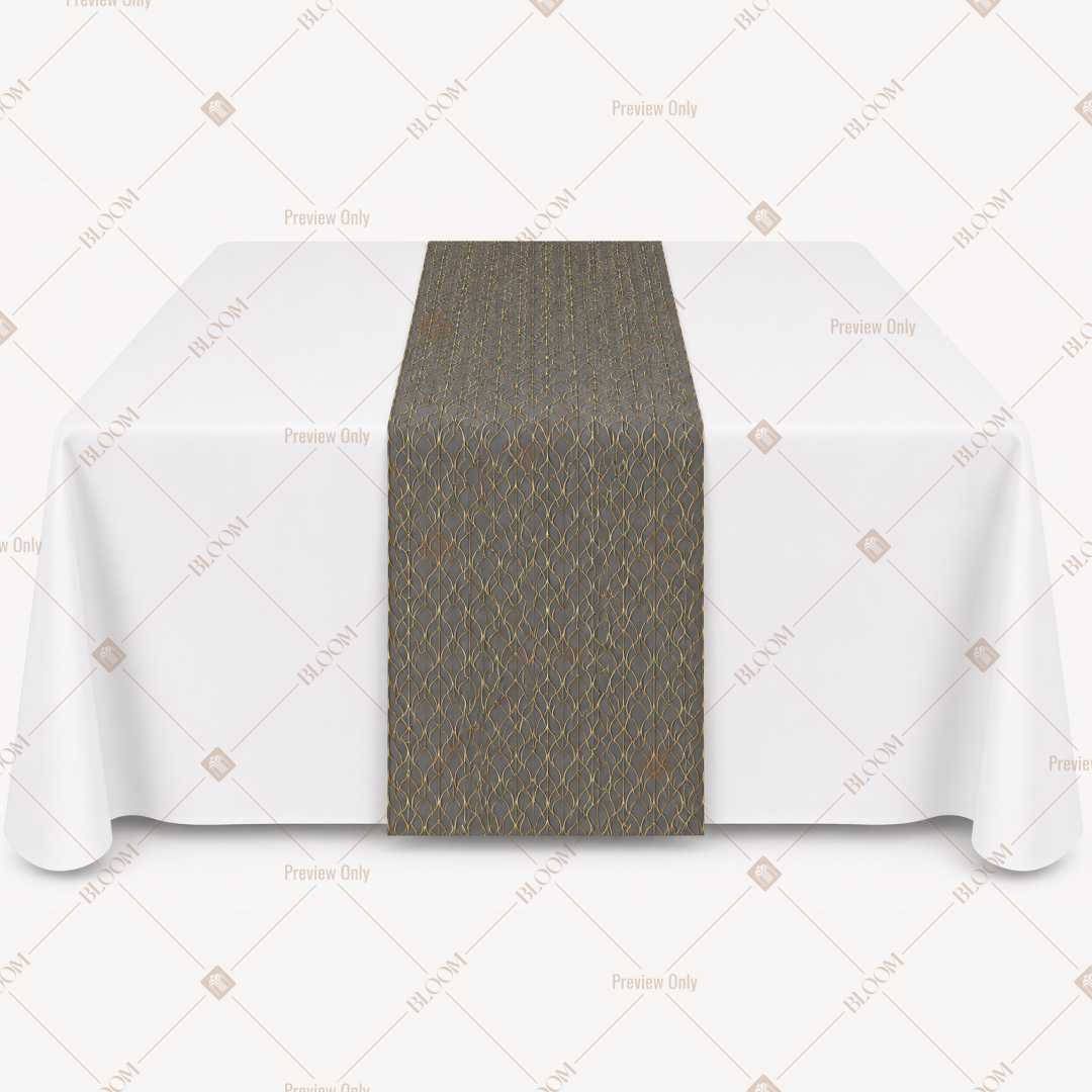Taupe Solid Table Runner Pack Of 12