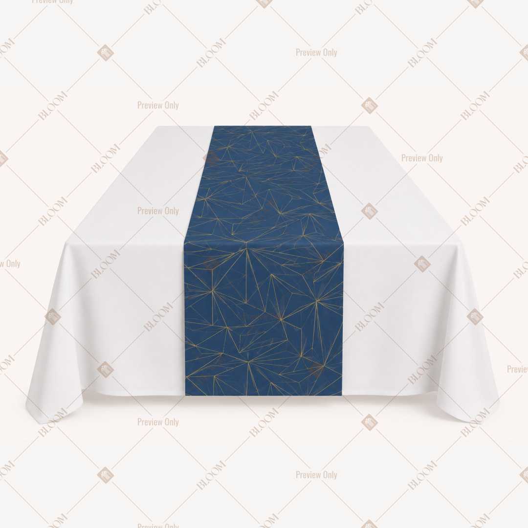 Royal Blue Solid Table Runner Pack Of 12