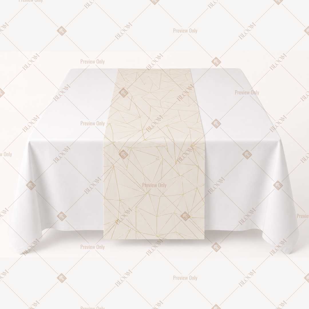 Ivory Diamond Table Runner Pack Of 12