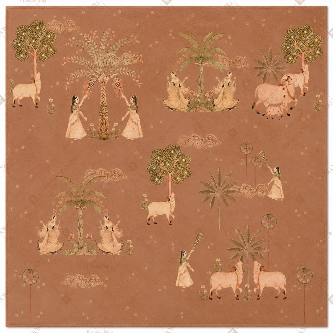 Terracotta Vintage Pattern Design