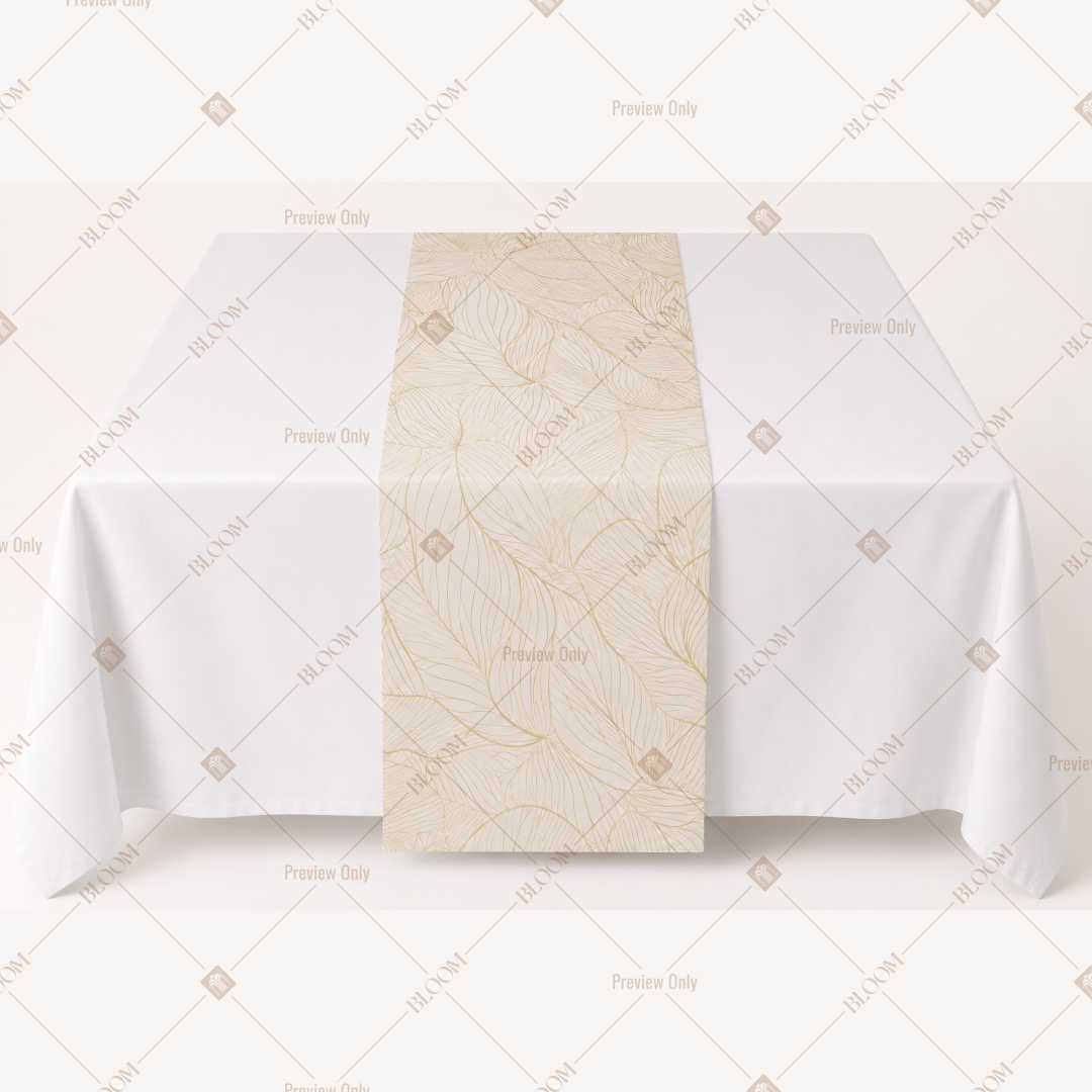 Ivory Solid Table Runner Pack Of 12