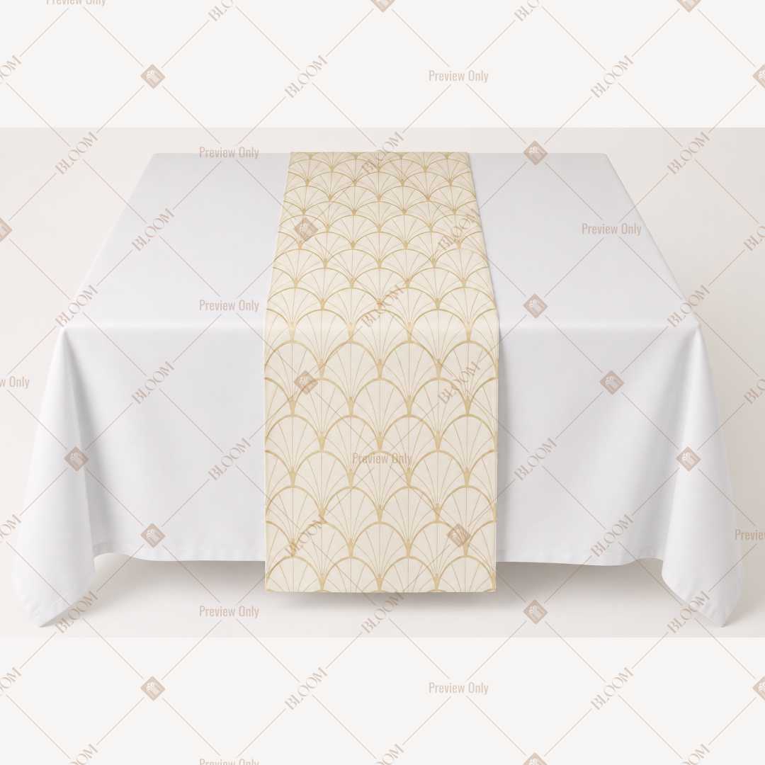 Ivory Mini Dot Table Runner Pack Of 12