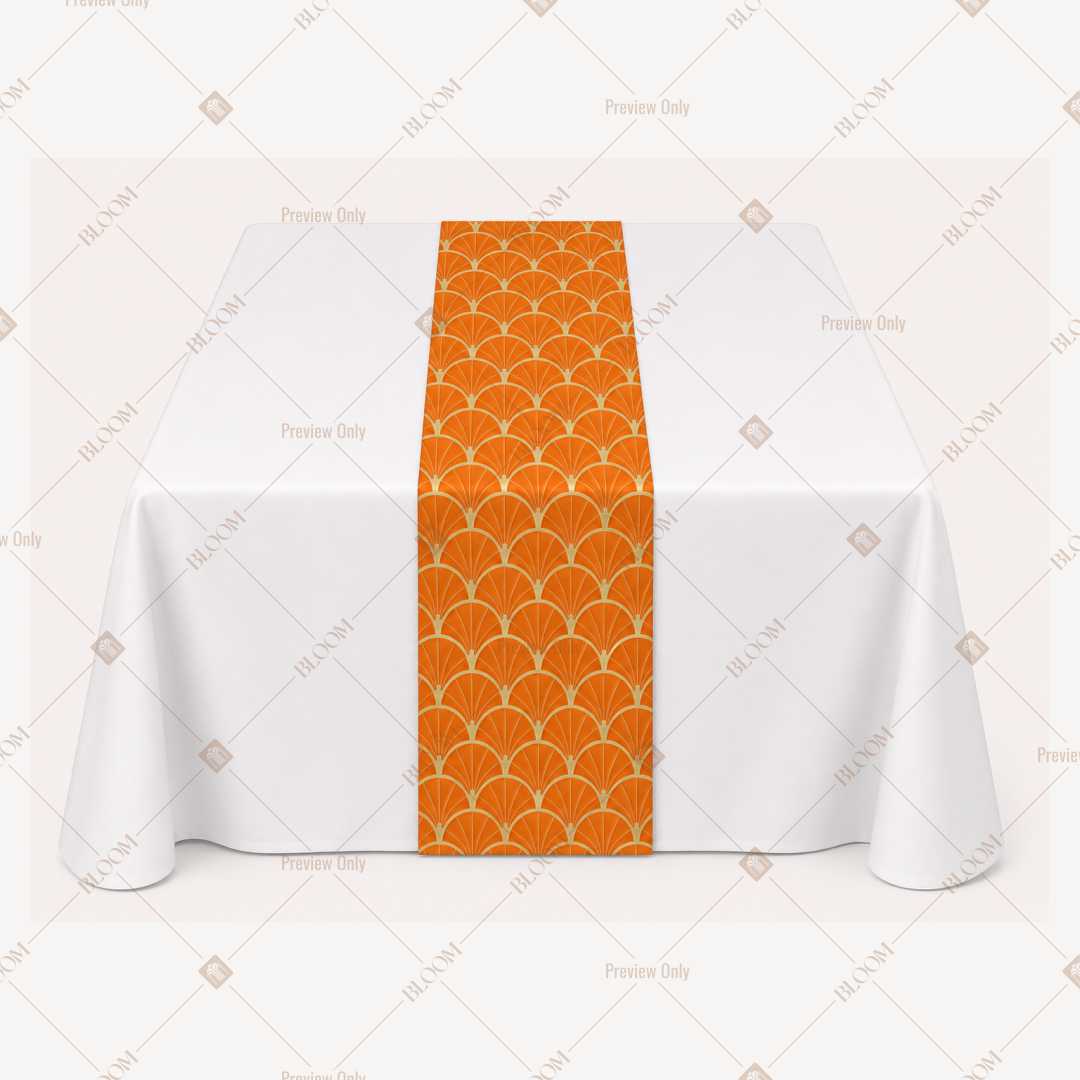 Orange Mini Dot Table Runner Pack Of 12