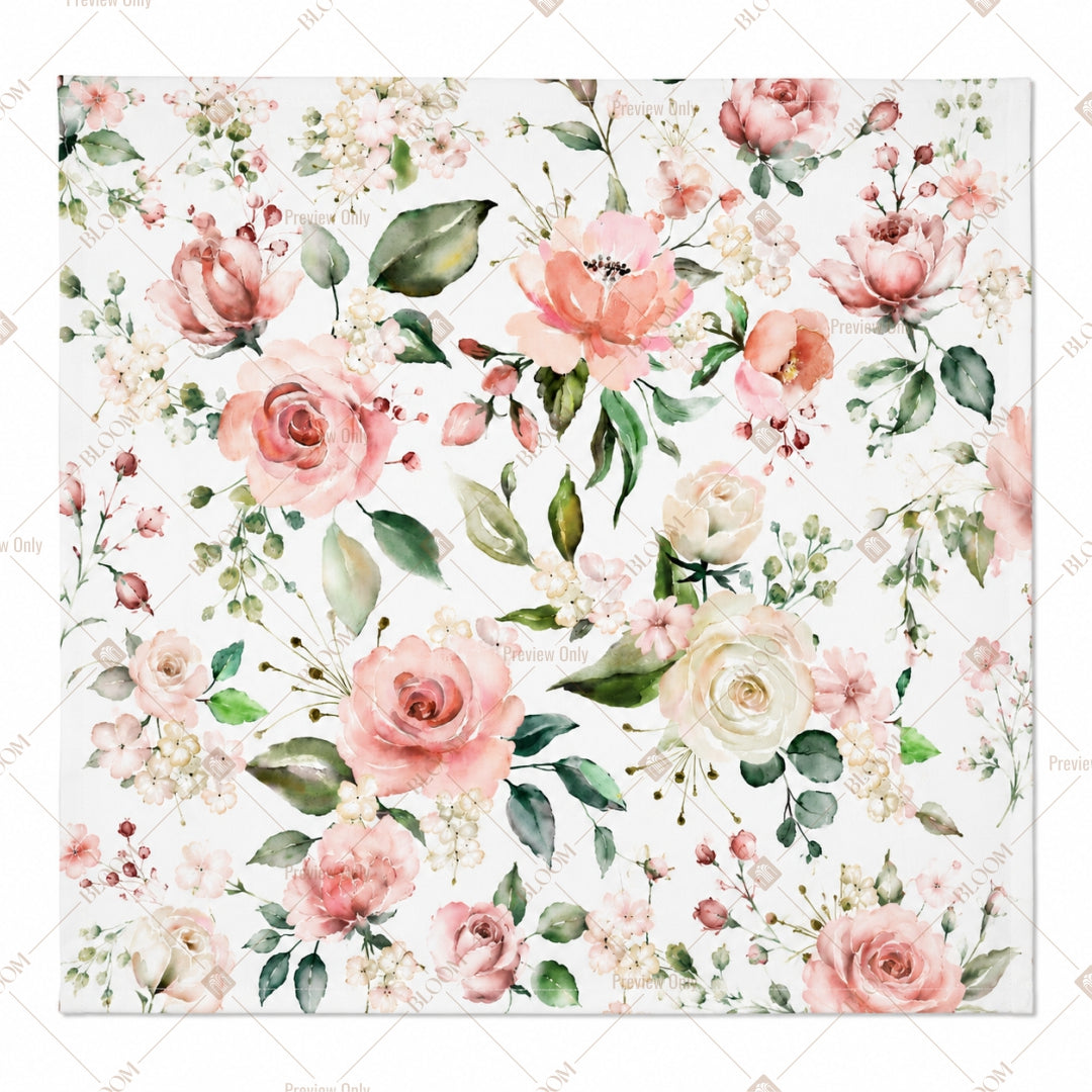 Soft Pink Rose Pattern Design