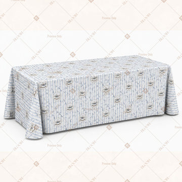 Grey Damask Table Cover Pack Of 6