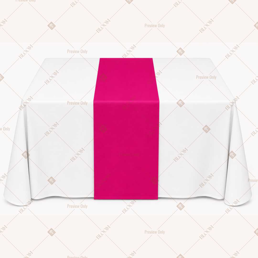 Fuchsia Table Runner Pack Of 12