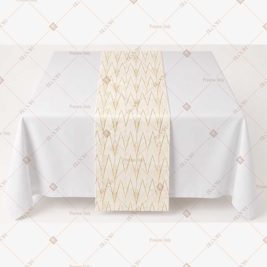 Ivory Solid Table Runner Pack Of 12