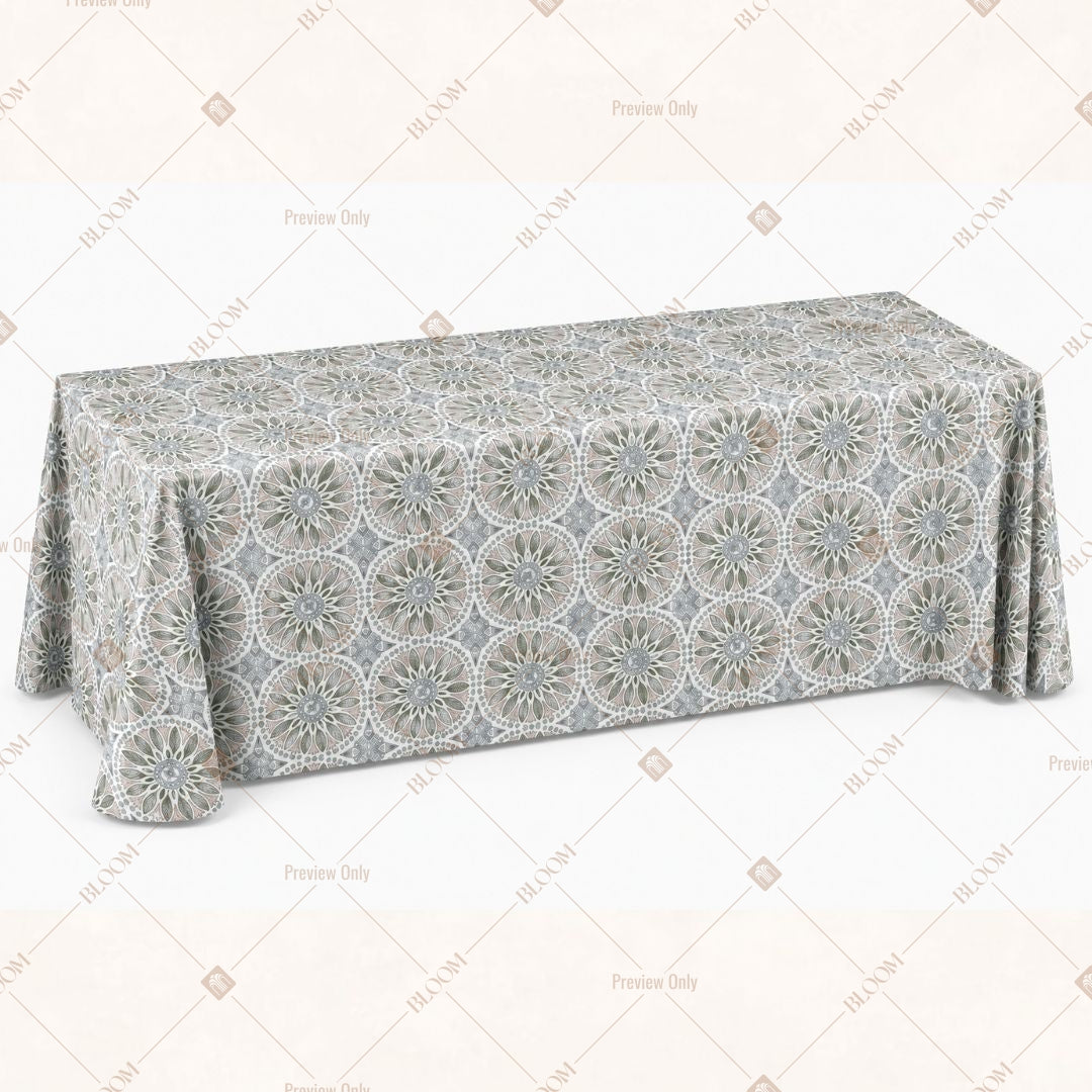 Grey Moroccan Table Cover Pack Of 6