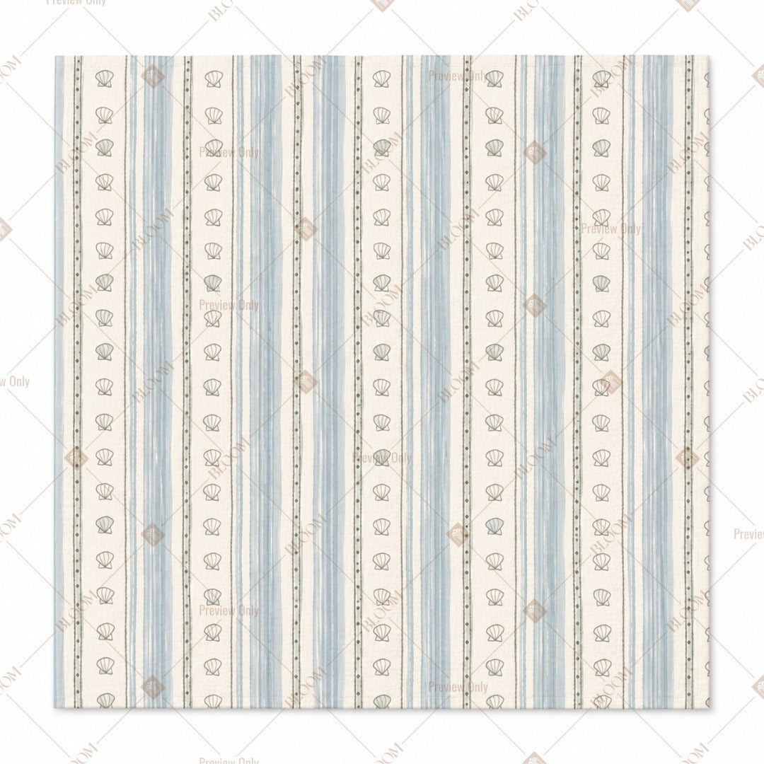 Blue Ticking Stripe Pattern Design
