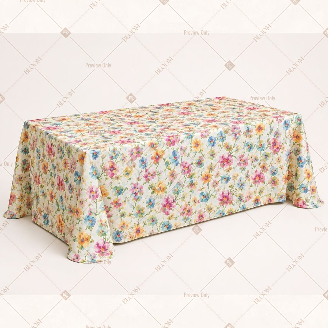 Confetti Floral Table Cover Pack Of 6
