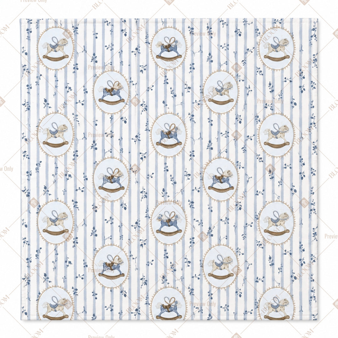 Vintage Toile Illustration Pattern Design