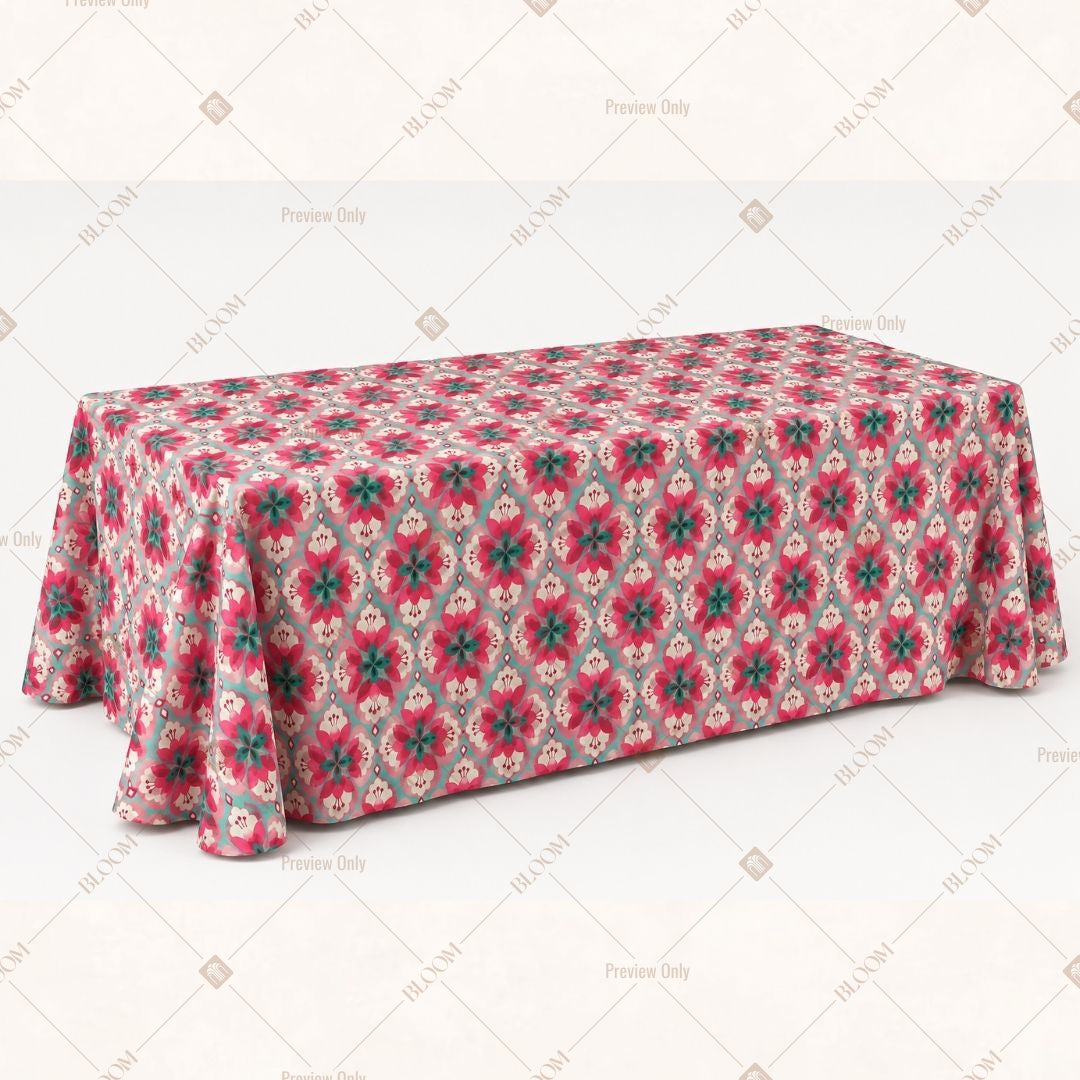Pink Geometric Table Cover Pack Of 6