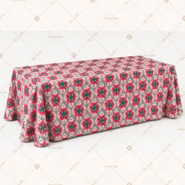 Pink Geometric Table Cover Pack Of 6