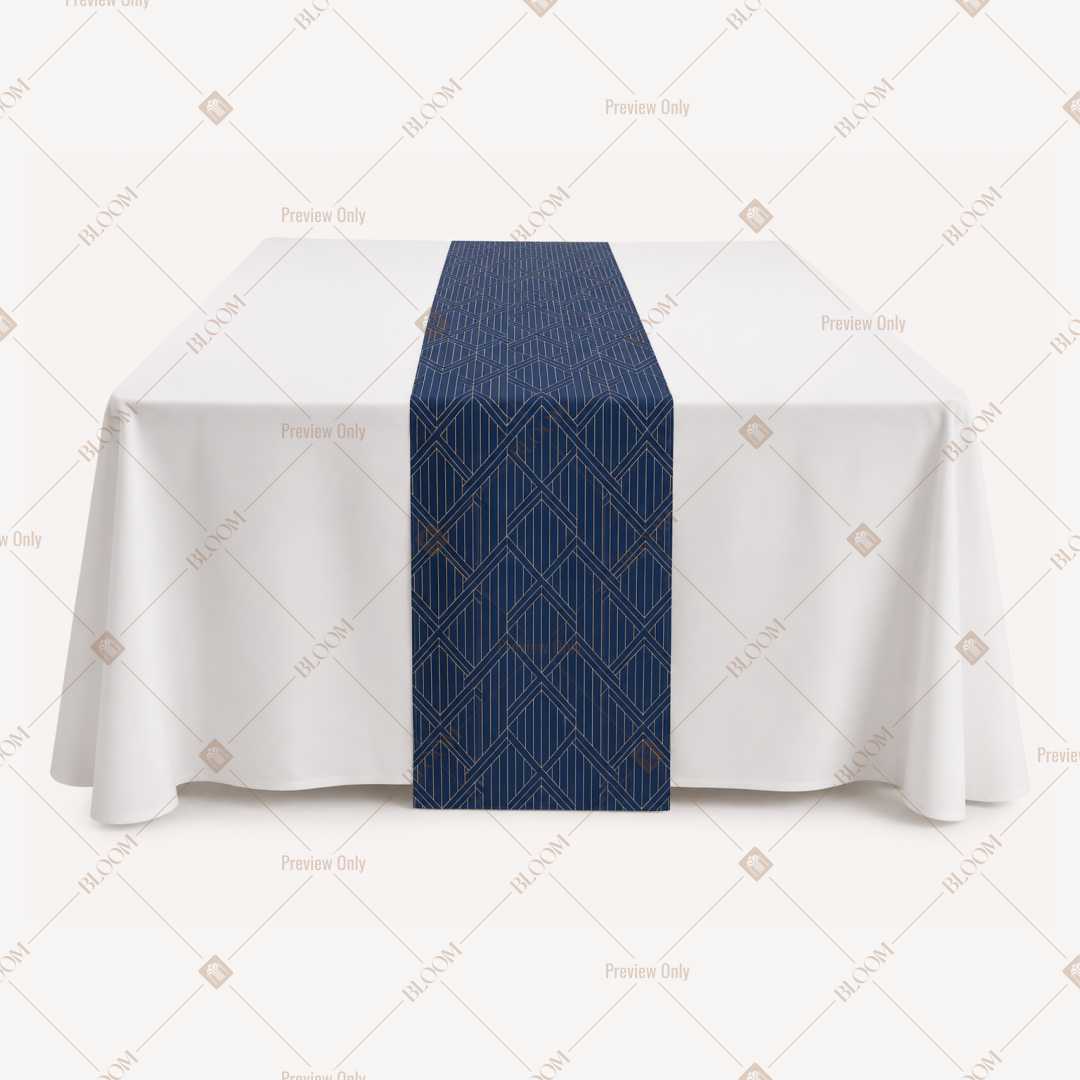 Royal Blue Solid Table Runner Pack Of 12