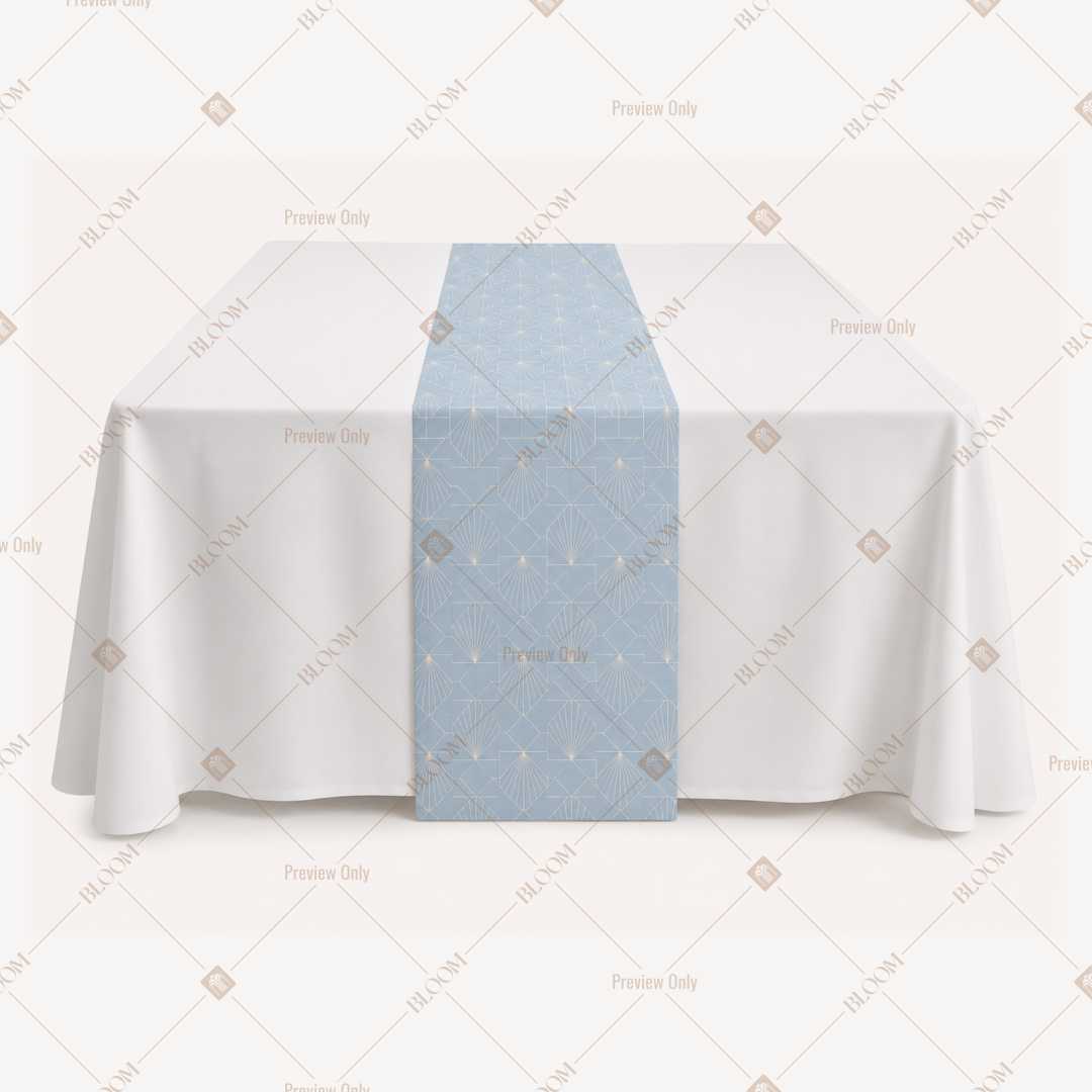 Baby Blue Solid Table Runner Pack Of 12
