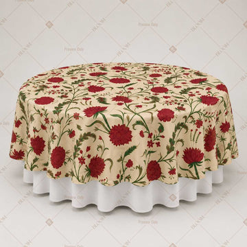 Red Pomegranate Botanical Table Overlay Pack of 6