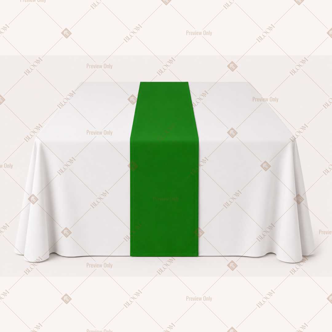 Green Table Runner Pack Of 12