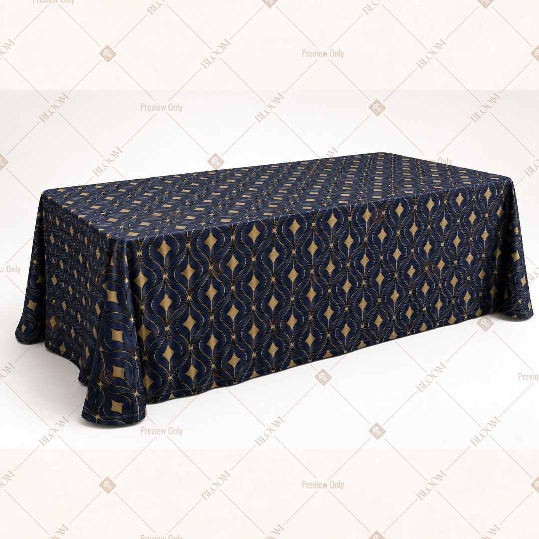 Navy Royal Table Cover Pack Of 6
