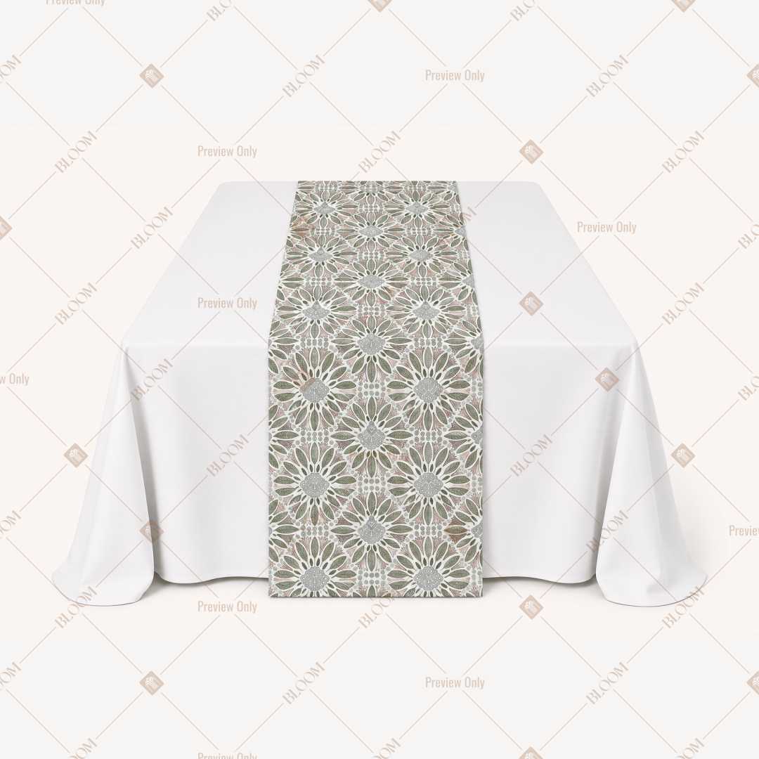 Beige Botanical Vine Table Runner Pack Of 12