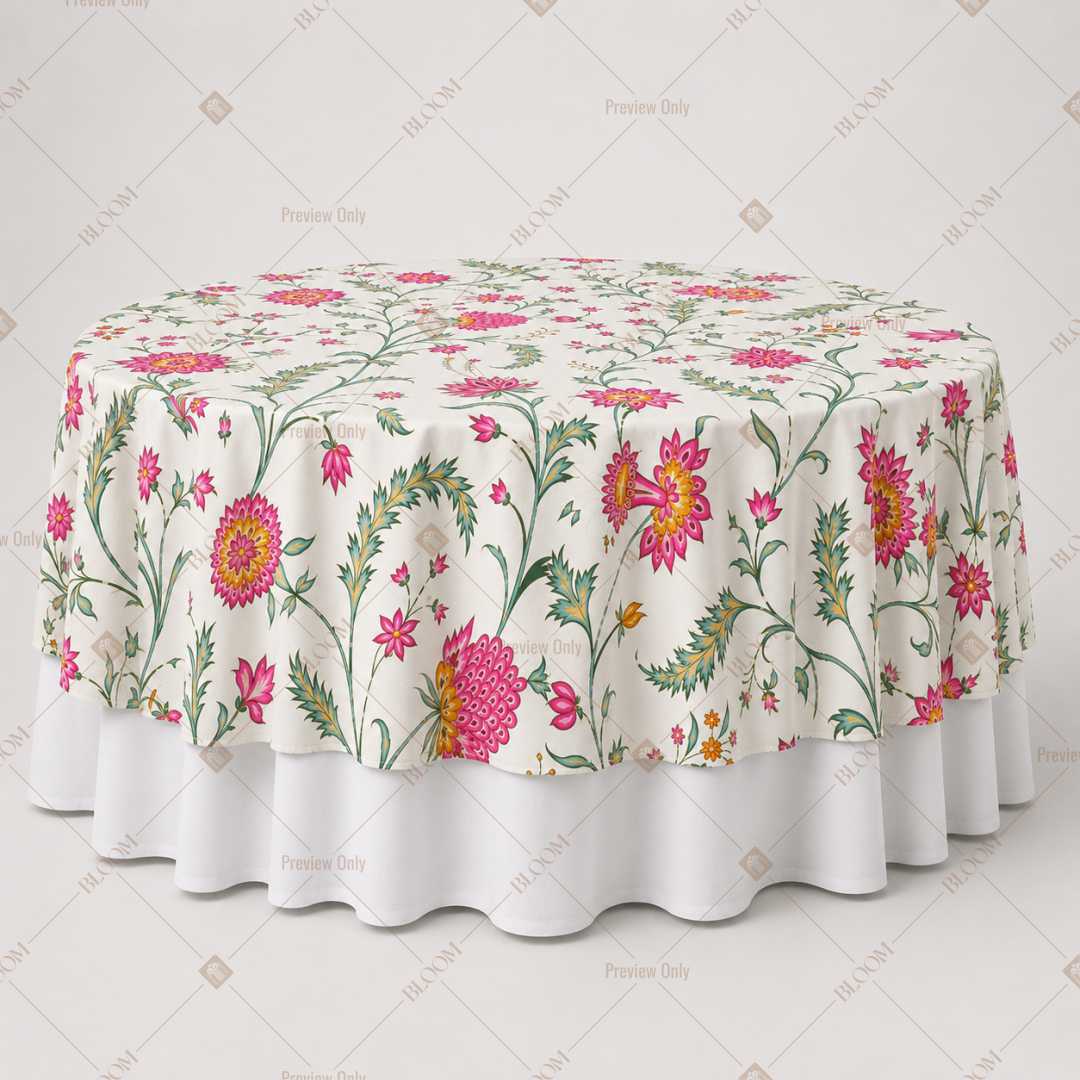 Pink Wildflower Garden Table Overlay Pack of 6