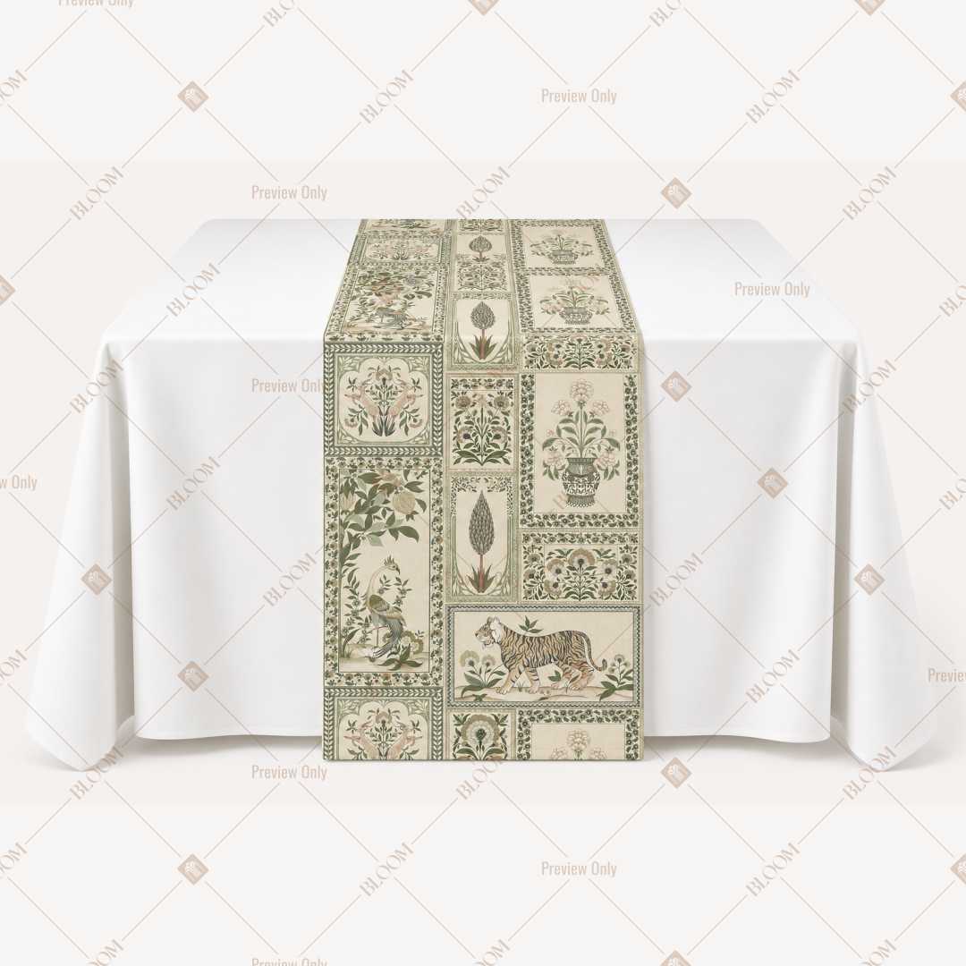 Vintage Architectural Table Runner Pack Of 12