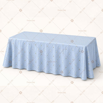Baby Blue Solid Table Cover Pack Of 6
