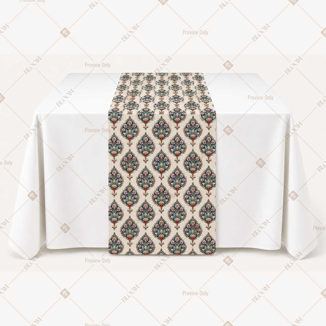 Grey Diamond Trellis Table Runner Pack Of 12