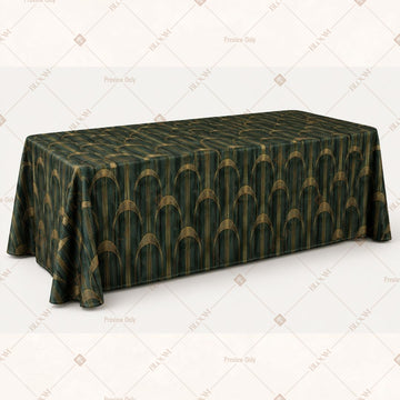 Dark Green Royal Table Cover Pack Of 6
