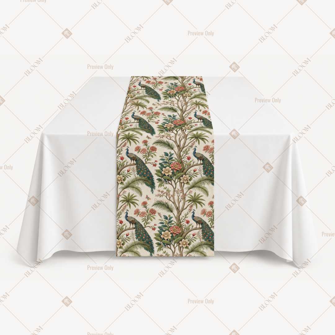 Tropical Botanical Leaf Table Runner Pack Of 12