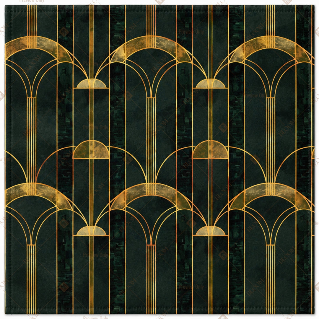 Black Gold Art Deco Pattern Design