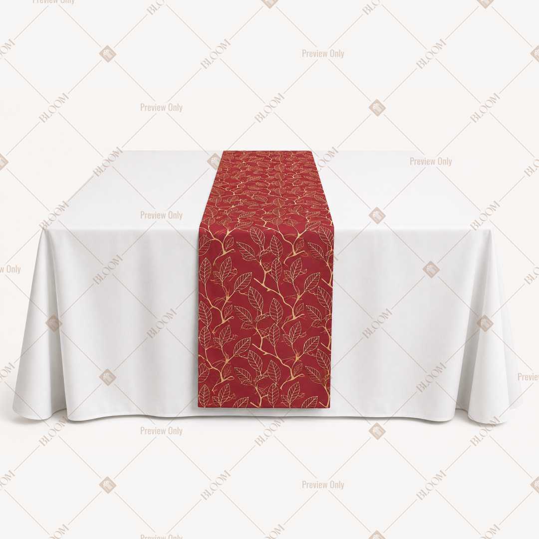 Solid Red Table Runner Pack Of 12