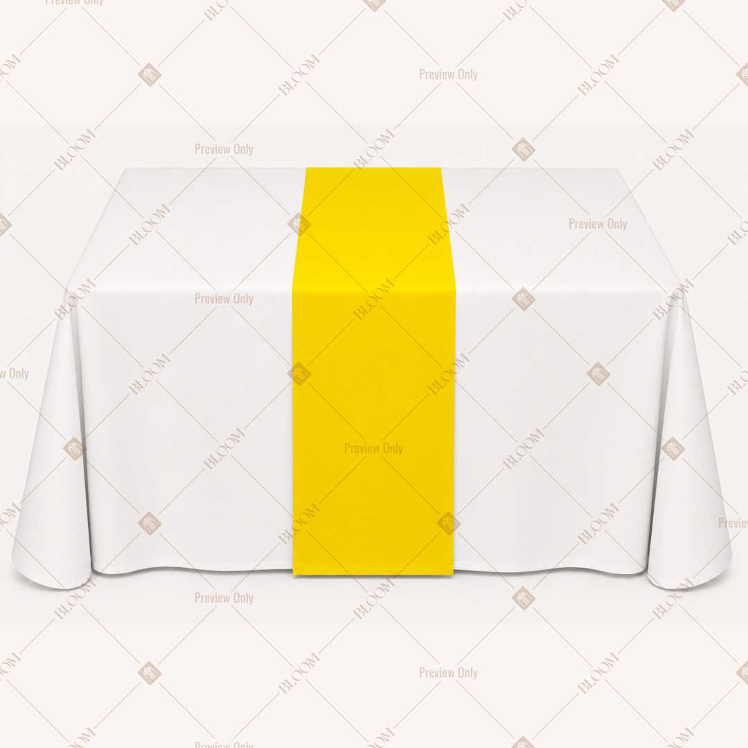 Light Green Table Runner Pack Of 12