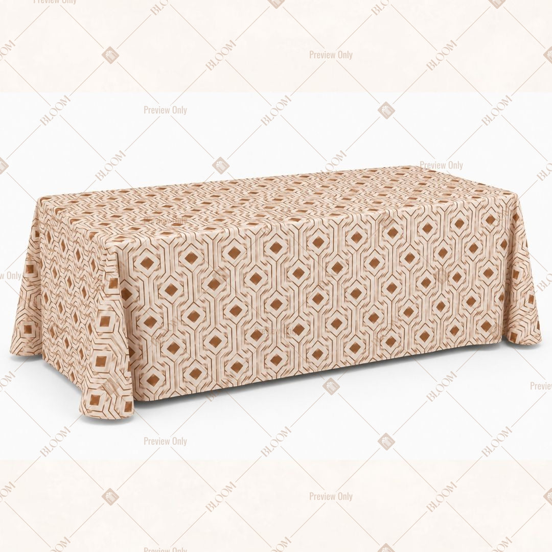Peach Mini Motif Table Cover Pack Of 6