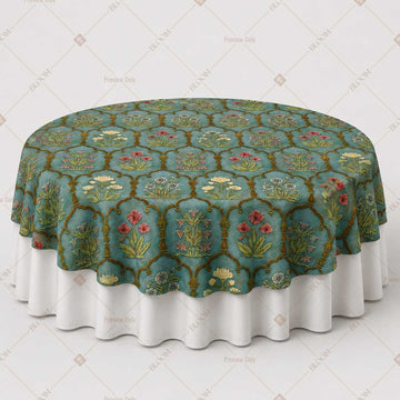 Emerald Mughal Floral Table Overlay Pack of 6