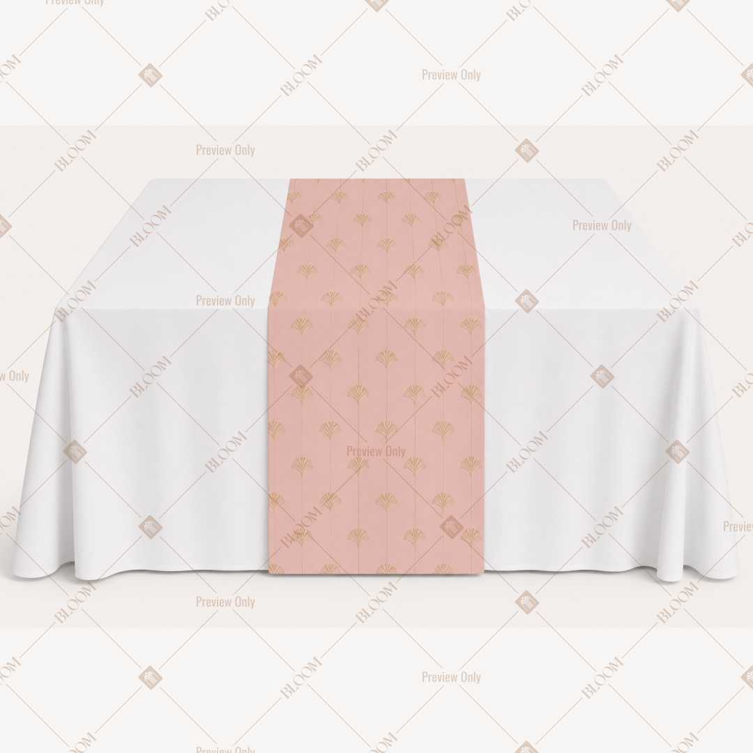 Blush Pink Solid Table Runner Pack Of 12