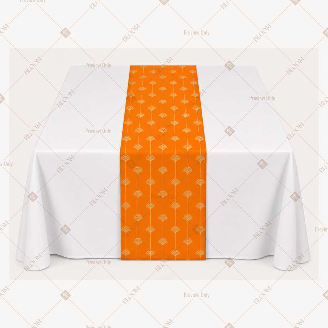 Orange Polka Dot Table Runner Pack Of 12