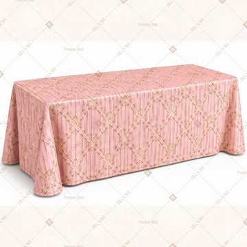 Rose Gold Diamond Table Cover Pack Of 6