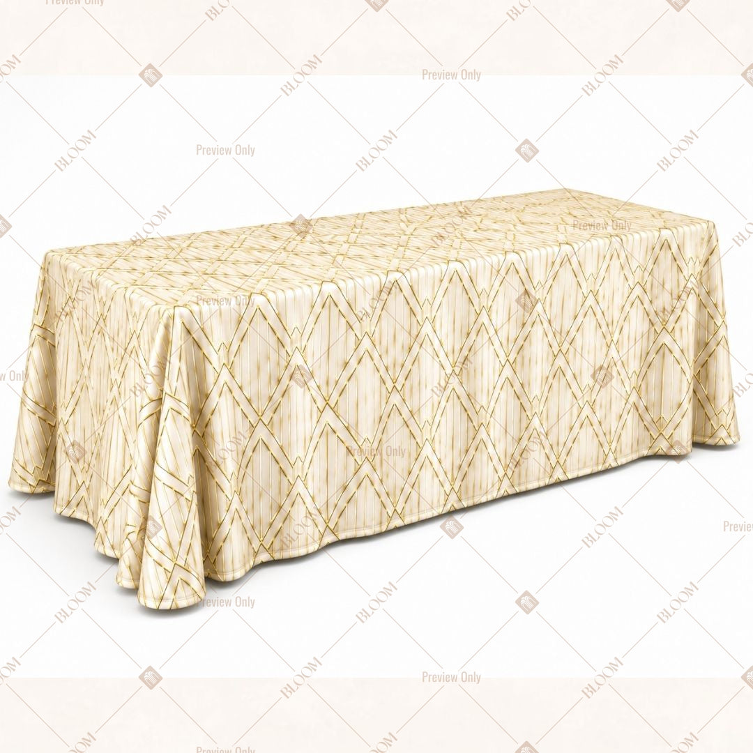Ivory Royal Table Cover Pack Of 6