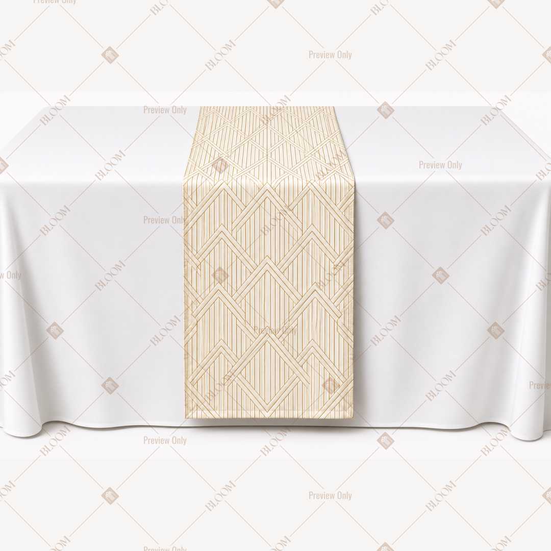 Ivory Mini Dot Table Runner Pack Of 12