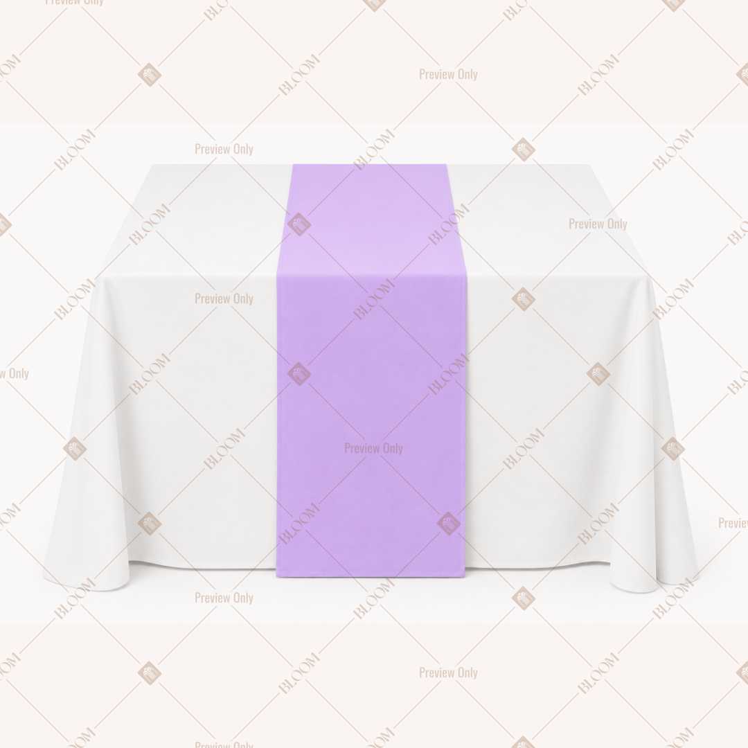 Light Lavender Table Runner Pack Of 12