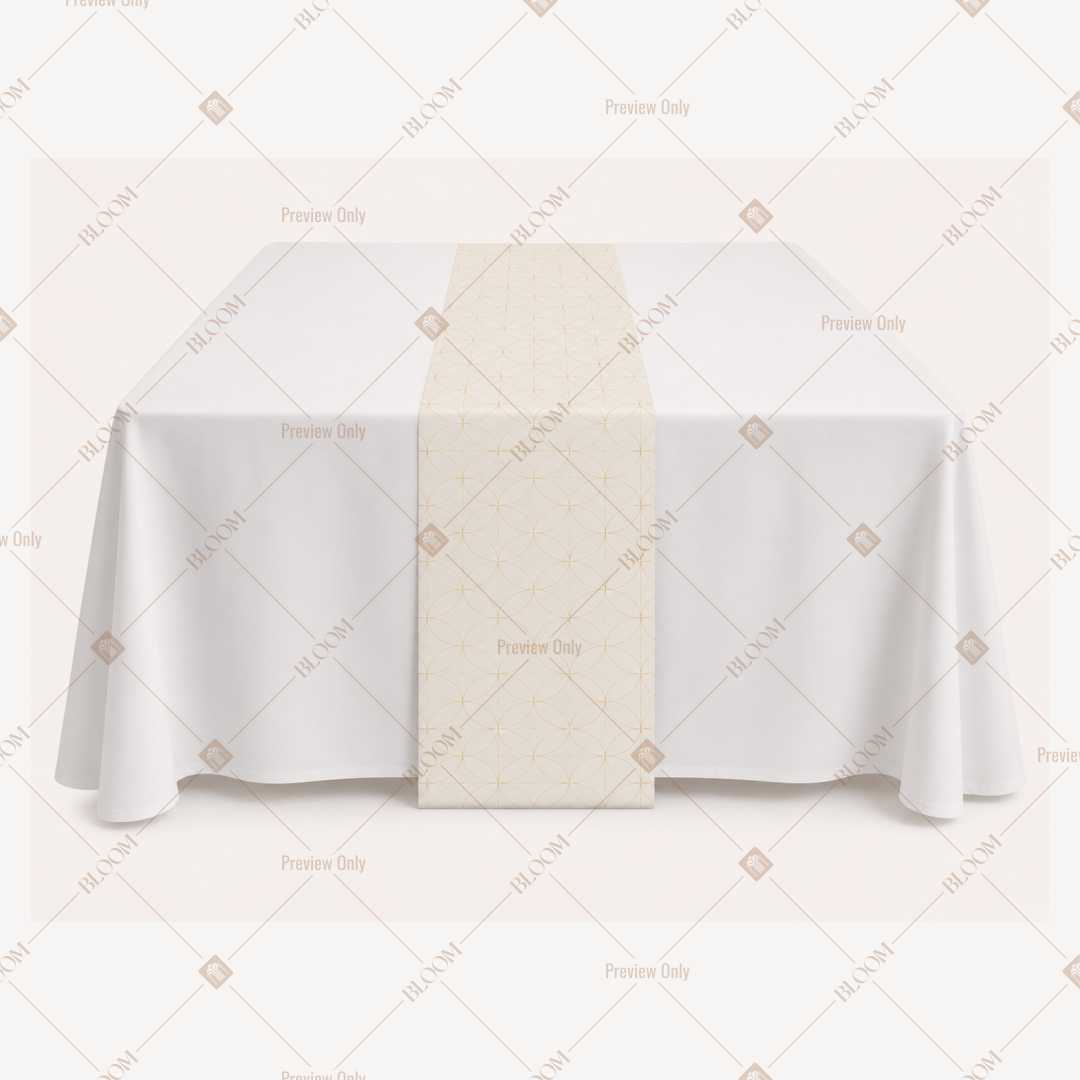 Ivory Solid Table Runner Pack Of 12