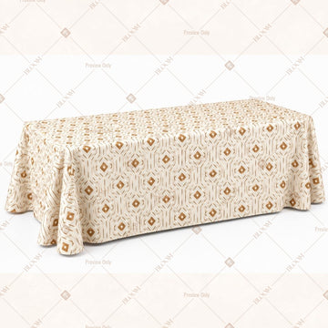 Beige Mini Motif Table Cover Pack Of 6