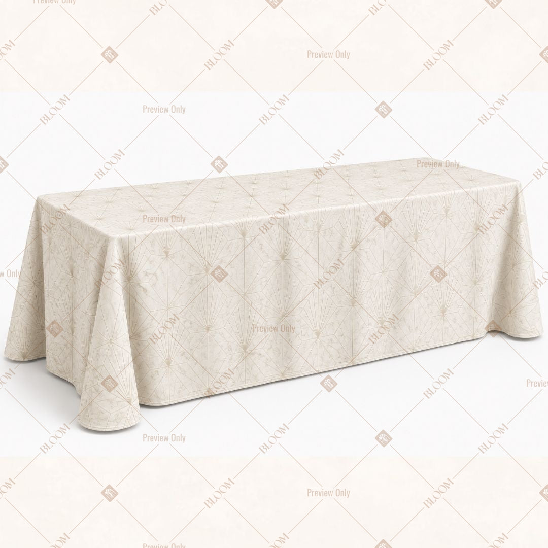 Cream Minimal Table Cover Pack Of 6