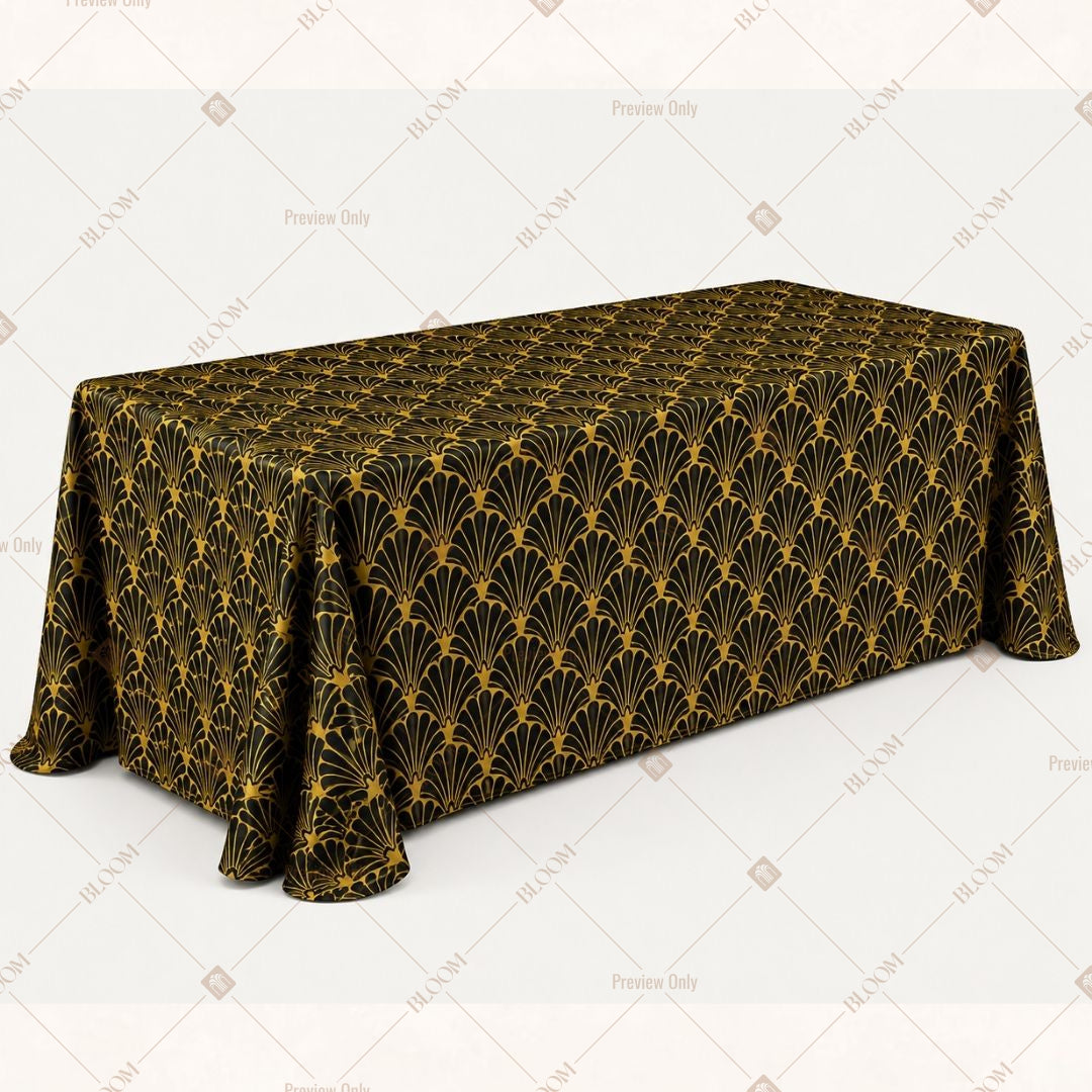 Gold Royal Motif Table Cover Pack Of 6