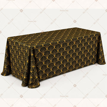Gold Royal Motif Table Cover Pack Of 6