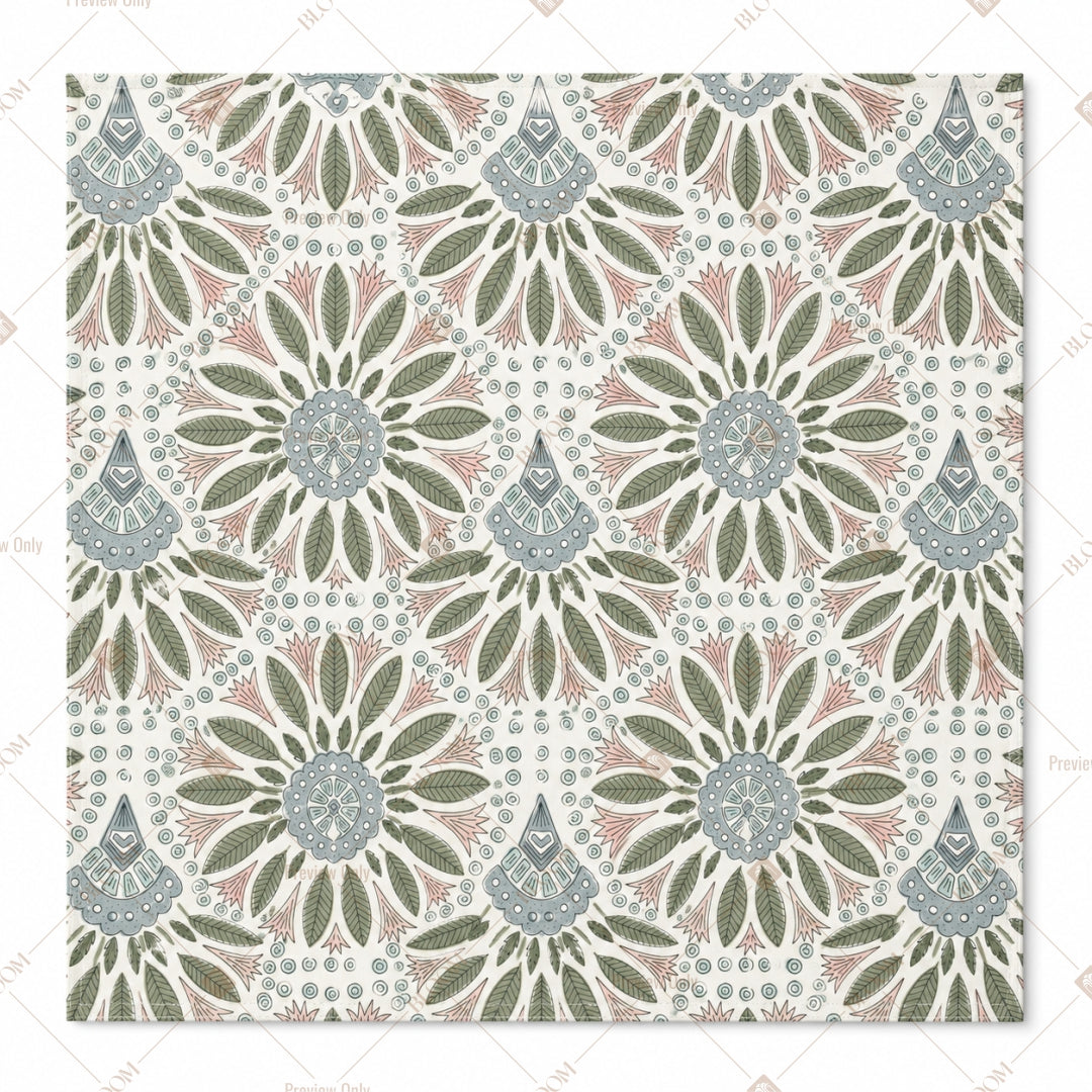 White Lace Floral Pattern Design