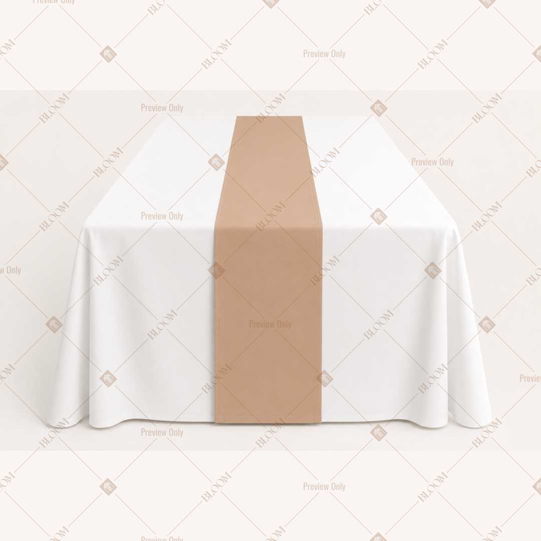 Beige Table Runner Pack Of 12